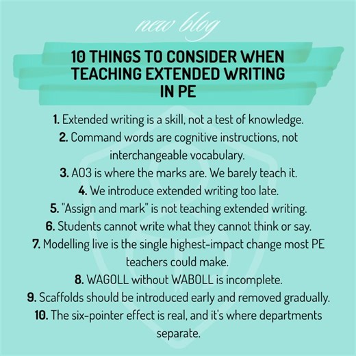 PE Extended Writing: 10 Things I Now Believe | The EverLearner Ltd posted on the topic | LinkedIn