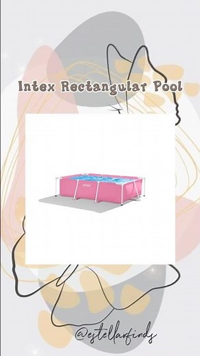 Intex Pink Rectangular Frame Pool #intexpool #intex #swimmingpool