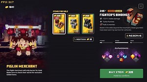 Where is the Piglin Merchant in Minecraft Dungeons?