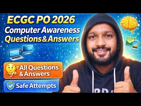 Ecgc Po 2026 All computer Awareness Questions & their Answers in detail !! #ecgc #ecgcpo #computer