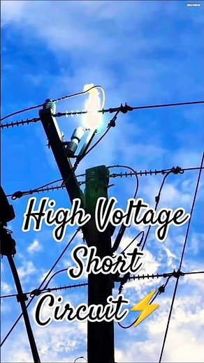 High Voltage Short Circuit Arc #shorts