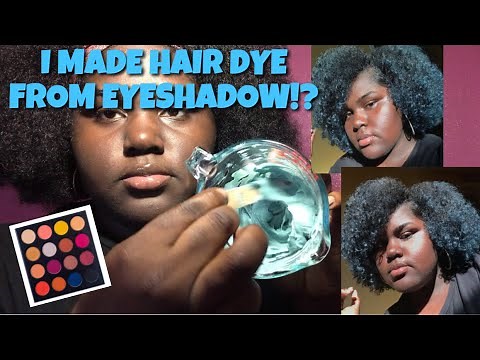 DIY TEMPORARY HAIR DYE ON NATURAL HAIR!