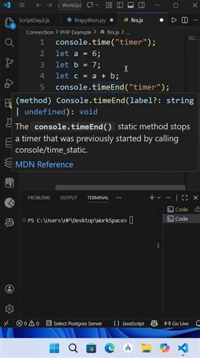 JavaScript Program Execution Time