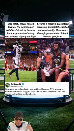 Justin Simmons vs Andrew Wiggins: Checking Out For Millions... #nfl #nflopa