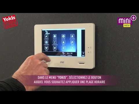Mini Note Plus : configuration des modules Yokis pour les fonctions de domotique