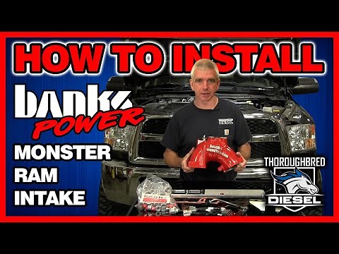 HOW TO Install a BANKS Monster-Ram Intake on a Dodge Cummins 6.7L #diesel #cummins #intake #fyp