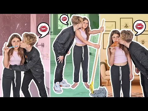 Kissing My Girlfriend 100 Times In A Day **Quarantine Vlog**😘💋| Lev Cameron