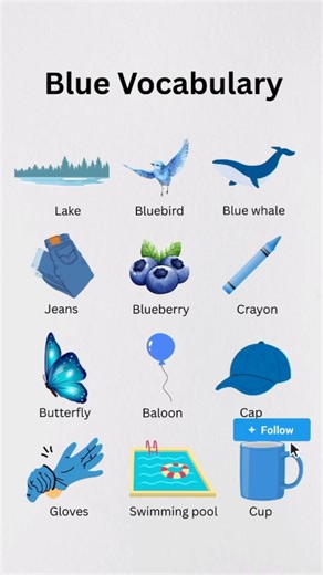 Blue vocabulary words