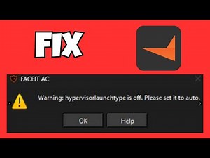 How to Fix Hypervisorlaunchtype to Auto | FACEIT Anti-Cheat Fix