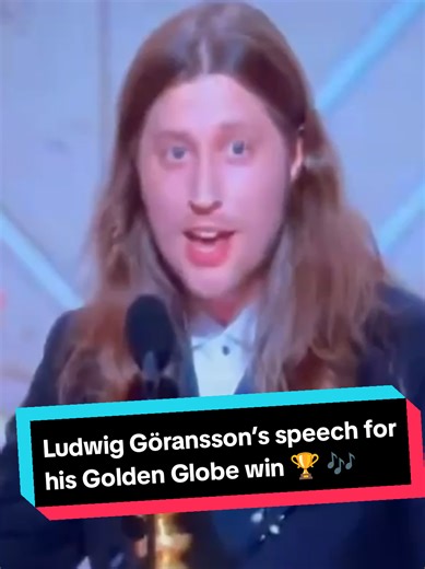 Here is Ludwig Göransson’s speech for his Golden Globe win for the original score of SINNERS, which was not televised 🎼 🏆 #Sinners #RyanCoogler #MichaelBJordan #GoldenGlobes