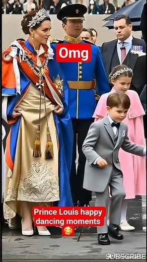 Prince Louis happy dancing moments 🥰#shorts #william #shortvideo #uk #usa #louis #kate #royal