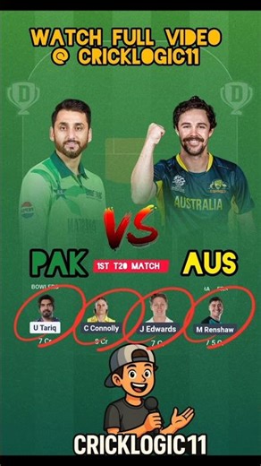 PAK vs AUS T20 Match Dream 11 Prediction | Pakistan vs Australia dream 11 #pakvsaus #dream11