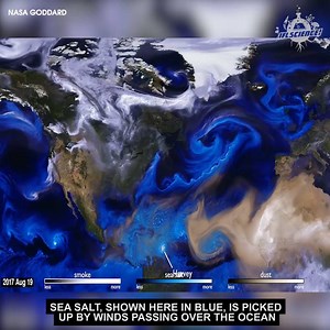 4.1M views · 69K reactions | This incredible visualization from NASA Goddard shows the movements of dust, sea salt and smoke around the globe since August 2017. Check out the hurricanes! | IFLScience | Facebook