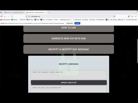 Online PGP Demo