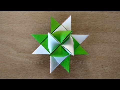 Fröbelsterne Anleitung - Einfachen Anfänger Fröbelstern basteln mit Papier. Weihnachtsstern falten