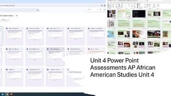 AP African American Studies Unit 4 Slideshow Google Form Tests APAAS