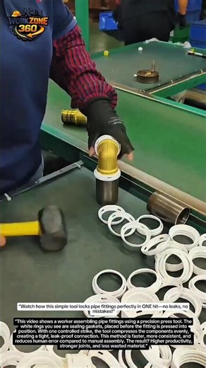 “This Tool Installs Perfect Pipe Fittings in Seconds 🤯⚙️”