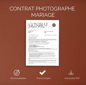 Wedding Photographer Contract Template - Wedding Photographer Contract - Wedding Service Provider Contract - Etsy