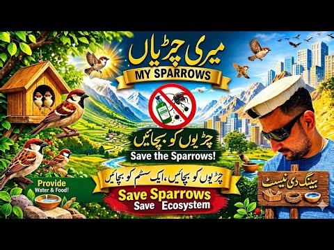 Save House Sparrows | Save Ecosystem | Save Nature | Nature by Shakaib Channel
