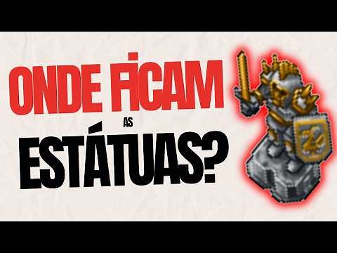 ⚡🗿[TREINO OFFLINE NO TIBIA]🗿⚡ONDE FICAM AS ESTÁTUAS DE TREINO OFFLINE? #tibia