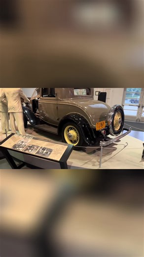 Untouched Ford hot rod in a museum. From tires to paint, this thing is all original! #HotRod #Ford #Museum #CarHistory #ClassicCars