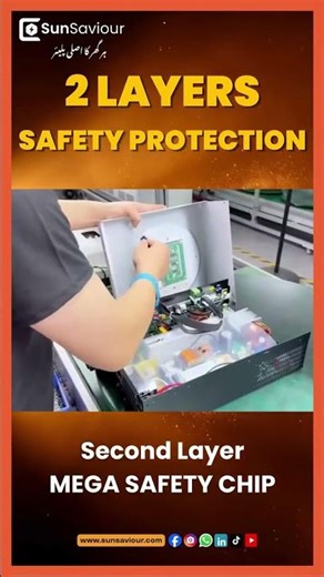 ⚡ Aaj hum dekhte hain **SunSaviour ki Advanced Safety Protection** 🔐🔋 *2 Layers Safety** ke sath: