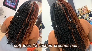 Watch soft locs crochet hair 18 inches on Amazon Live