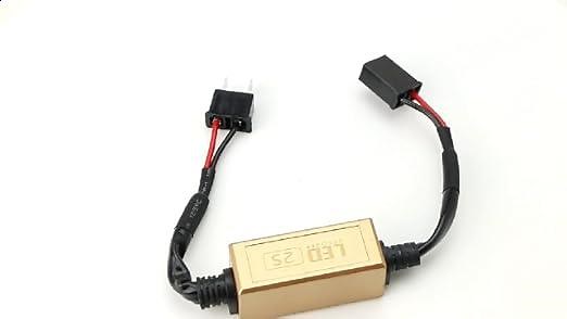 (2) H7 LED Headlight Canbus Error Free Anti Flicker Resistor Canceller Decoders (Plug-In-Play)