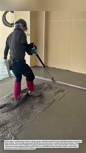 Smart Concrete Leveling Tool! Fast Floor Finishing Technique You Must See.