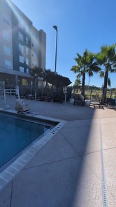 Pool area at the Hyatt House Airport Hotel. #orlando #orlandoflorida | Disney World Packages -Orlando Florida