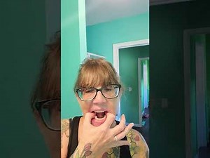 The technique that I use to put my dentures in (it's slightly different than how most do it)
