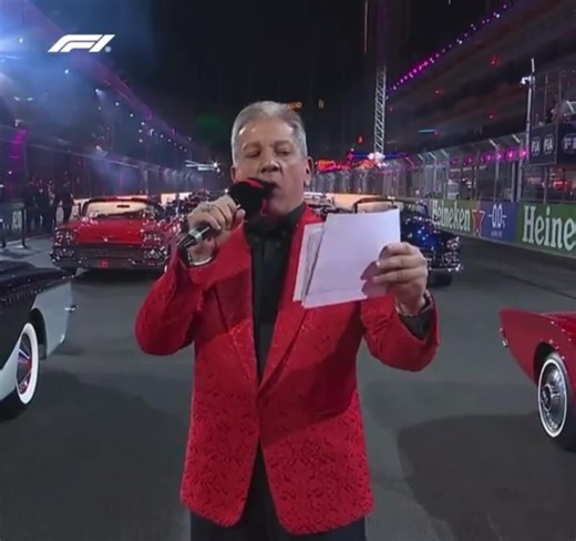 I enjoyed introducing all the F1 drivers before their Formula 1 race in Las Vegas 🗣️🎙️🏎️ #ITSTIME 👊 #YouToo #BUFFLIFE 😎 #Formula1 #F1 🏎️ | Bruce Buffer