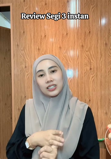 Review time Segi 3 instan 😍 Ada 3 bahan yg berbeda, beda 😍
