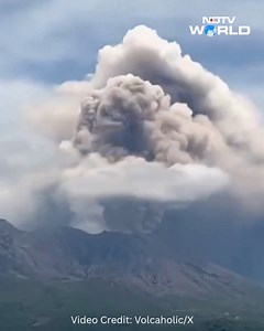 Watch: Japan's Sakurajima Volcano Erupts, Sending Ash Plume 3,000 Metres Into The Sky #volcano #japan | NDTV