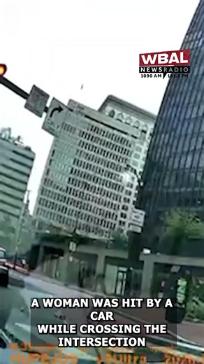 Baltimore woman hit in crosswalk as video shows driver in MTA vest checking car and driving away