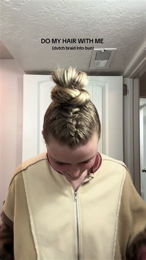Creative Dutch Braid and Bun Hairstyle Tutorial