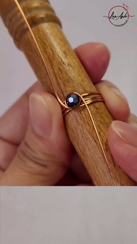 Jewelry for beginners | Rose ring with beads | Easy DIY jewelry with wire #shortsvideo