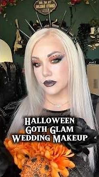 Halloween Goth Glam Wedding Makeup #goth