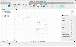 Continue sketching lines after the second click?