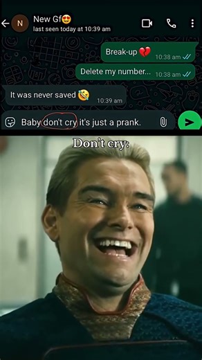 Breakup Prank Gone WRONG 😂 #memes #trending #funny #viral #ytshorts #shorts