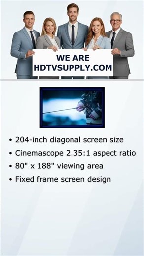 Draper 254275SC Profile+ Fixed Frame Screen 204"diag. (80x188)-[2.35:1]- ClearSound NanoPerf XT1000V