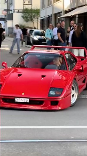 🔥 Ferrari F40 – Red beauty in motion ❤️🇮🇹