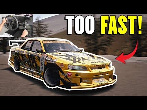 Drifting an R34 Down a Rally Stage