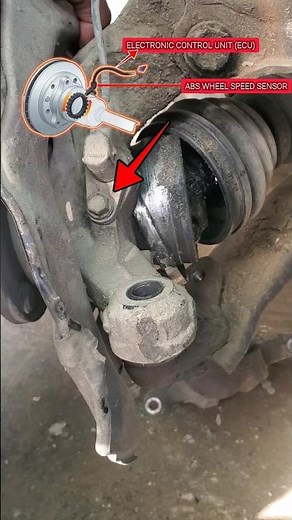 Wheel ABS Sensor Removal | Quick Mechanic Hack! #youtube #shorts #abs