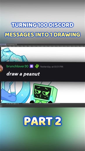 Turning 100 Discord Messages Into 1 Drawing PART 2 #art #drawing #artchallenge