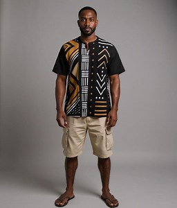 Printed African Mud Cloth Inspired Lightweight Dashiki - Great Look! Perfect Summer Wear! - Not Mud Cloth Material - Etsy