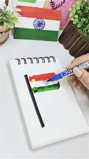flag drawing ideas for kids #shorts