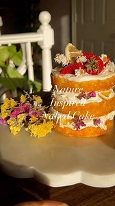 My very first attempt at a Nature Naked Cake! Lemon cake with cream cheese frosting 🍋 🍰 I decorated it with dried wildflowers and slices of dried lemon, giving it that oh-so-natural “Mother Nature” look. And let me tell you, naked cakes are my absolute favorite because, well, I’m not one for loads of frosting! Sometimes less is more, you know? Mini cake pans.. Found @homegoods ! The dried flowers, I got ‘em from @thekinlands The dried lemon slices were dried at home with my @mylondonsunshine I