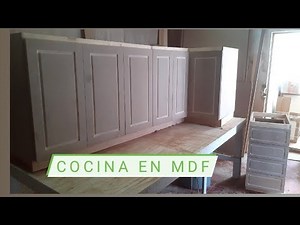 Making a kitchenette in MDF (part one)