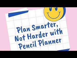 Plan Smarter, Not Harder with Pencil Planner #pencilplanner #digitalplanner #productivity